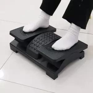각도조절 좌우분리형 지압판 발받침대 양발 풋레스트 책상 사무실 가정용