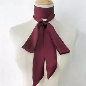 럭셔리 오피스룩 블라우스 코디 쉬폰 리본 넥타이 (WFKC7N2)