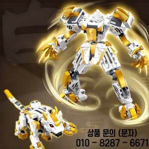 2IN1 워리어 시리즈 변신 메카 로봇  창의적인 슈퍼 베틀 조립 장난감 세트 소년 14세 이상 선물용