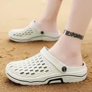 고품질 데일리 투웨이 아쿠아 슬리퍼(260mm) (아이보리) 펀칭샌들 (WFKDTAK)