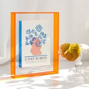 아크릴액자 오렌지아크릴액자 오렌지색 사진홀더 (WFKDC8A)