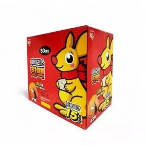 붙이는핫팩 TC 아이리스 휴대용 포켓 핫팩 손난로 대용량 100gX50