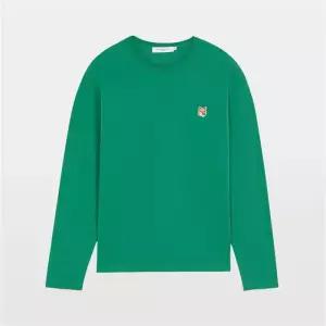 메종키츠네 폭스 헤드 패치 남녀공용 티셔츠 JM00114KJ0008 P370