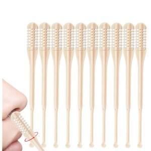 [미국배송] 수동 코털 트리머 360 회전 10팩 2 IN 1 나이프 이어픽 휴대용 양면 콧구멍 털 제거 도구 남성 필수품