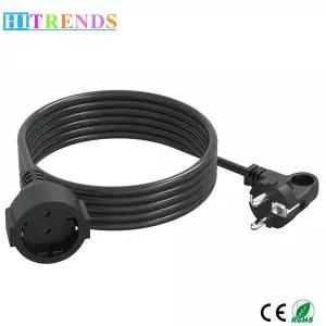 EU 플러그 전원 익스텐션 라인 플랫 헤드 보호 접점 전원 소켓 유럽 표준 16A 250V 1.5mm  IP44 3680W 2M 3