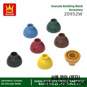 Wange 원형 돔탑 빌딩  Moc 벽돌 DIY 14세 이상 장난감과 호환 가능 20952W 100g/337PCs 1 1/2x1