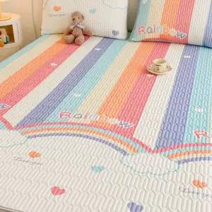 냉감패드 시원한 쿨매트 깔개 무지개다리핑크 침구 침대