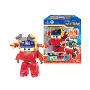 슈퍼윙스 일렉트릭 비행모드 변신로봇 루니 소방세트 아이선물 만화캐릭터 로보트