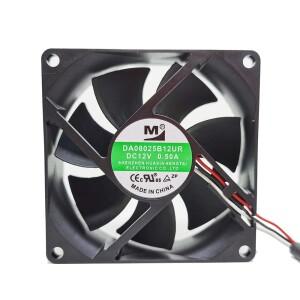 선풍기 사각 서버 DA08025B12UR DC 12V 0.5A 3