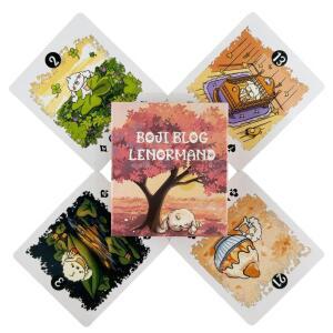 Boji 블로그 Lenormand Oracle 카드 A 40 덱 타로 영어 비전 점술 에디션, Borad 게임