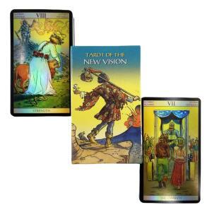 레이저 카드 뉴 비전 백 라이더 타로 78 데크 오라클 영어 운세 에디션 Borad 가이드로 게임하기