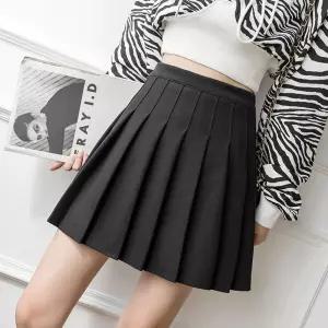 테니-스스커트 플리츠 모직 겨울스 주름치마 A라인하이웨스트 데일리 러블리 러블리스 데일리스 플레어스