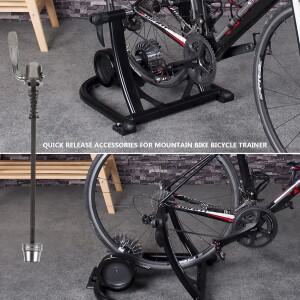 호환 2개입 퀵 릴리즈 트레이너 스큐어 스틸 액슬 리어 휠 교체용 실내 자전거 산악 도로용
