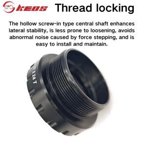 호환 KEOS 할로우 페일린 마운틴 로드 바이크 샤프트 BBR60 BB52 MT800 RS500 나사형 호환 - 사이클링 업그