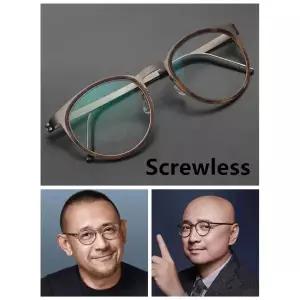 안경테 경량 데일리프레임 덴마크 Screwless 안경 프레임 라운드 남성 여성 티타늄 빈티지 클래식 9704 Gaf