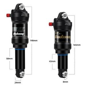 호환 165 190mm 에어 쇼크 업소버  댐핑 알루미늄 합금 초경량 자전거 전기 다운힐 부품용