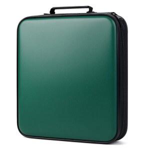 DVD 보관 CD 케이스 홀더: 160 용량 슬리브 블랙 디스크 바인더 차량용 - 하드 오거나이저 박스 영화 /음악 /게임 및 휴대용 북용 대형 지갑