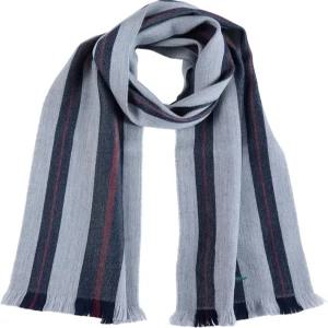 브룩스 브라더스 100 울 우븐 바시티 스트라이프 스카프와 속눈썹 프린지 - 남성용 럭셔리 겨울 스카프