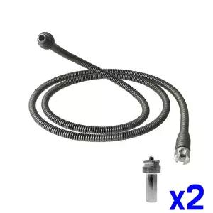 막힌 하수관 배수관 준설 드릴전용 용수철 2m x2개변기관통기 뚫는기구 싱크대뚫어뻥 다용도 배수구 뚫어펑