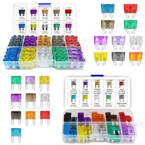 [미국배송] MUHIZE 자동차 퓨즈 키트 - 풀러가 장착된 220개의 표준 및 미니 블레이드 모음(5A~40A) | 자동차 트럭 RV 보트 캠퍼를 위한 업그레이드된 보호 기능 100+120대의 PC