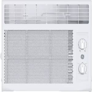 GE 윈도우 에어컨 유닛 최대 150평방피트의 작은 방을 위한 5000 BTU 수동 조절 가능한 팬 및 냉방 설정