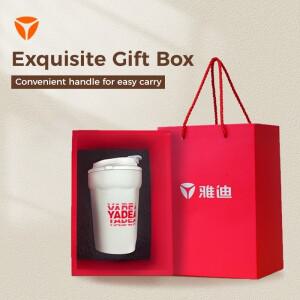 호환 야데아 450ml 보온 커피 머그 스테인리스 스틸 진공 플라스크 누수 방지 여행용 컵 사무실 야외용