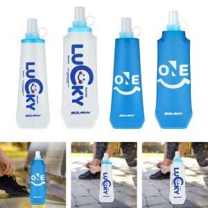 호환 소프트 플라스크 접이식 행잉 링 포함 러닝 하이드레이션 스포츠 물병 운동 트레일 레이스 클라이밍