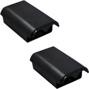 Xbox 360 무선 컨트롤러용 2팩 배터리 박스 커버 교체용 팩 쉘 케이스 키트블랙