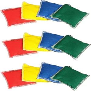 용 GSi 미니 빈백 토스 게임 체육 저글링 및 야외 활동을 위한 부드러운 던지기 가방 12팩