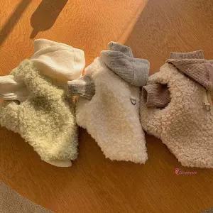 강아지 뽀글이 보온 겨울 1P 후드 조끼 산책 가슴줄vwx587