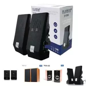 컴퓨터 스피커 스테레오 블랙/음향/유선/가정용/일반/미니/USB/가전/고급/컴터/사운드/음악/감상/멀티