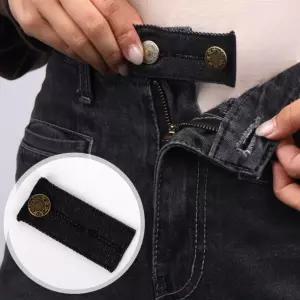 청바지 허리늘리기 매직단추 흑청