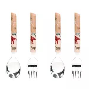 릴팡 유아 스푼 포크 세트 유치원 공룡 스핀퍼즐 X2