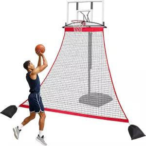 TOBWOLF 농구 백스톱 캐치 네트 튼튼한 폴리에스터 리턴 그라운드 야드 가드 및 아웃도어용 바리케이드