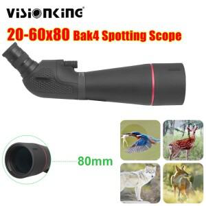 Visionking 방수 줌 스포팅 스코프, FMC Bak4 질소 단안, 야외 조류 관찰 타겟 촬영 망원경, 20-60X80