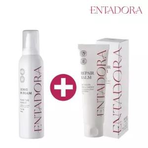 [엔타도라] 노워시 트리트먼트 리페어밤 120ml 1개 + 수분에센스 리브인폼 200ml 1개