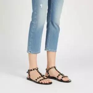 6W2S0H38 PVS 0NO 락스터드 플랫 샌들