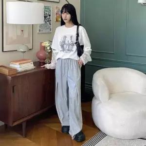 슬랙스여성바지 골덴바지 와이드 반바지 조거팬츠 (WFKEO7W)