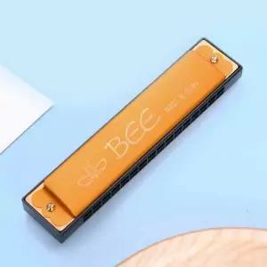 하모니카 연주용 16홀 골드 취미 입문 악기 초보자 하모니카배우기