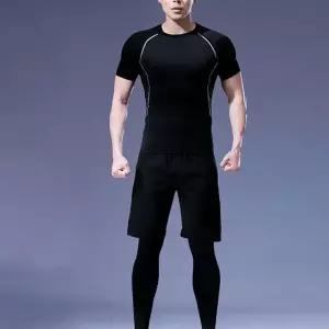 [라일리의류] Rly 남자타이즈세트 헬스 트레이닝 남자운동레깅스 트