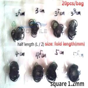 DVD CD 오디오 플레이어 사각형 1.2mm용 드라이브 벨트 20개