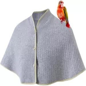 앵무새 긁힘 방지 어깨 보호기 재사용 가능한 새 똥 코카티엘 코누어 러브버드 핀치 마카우회색