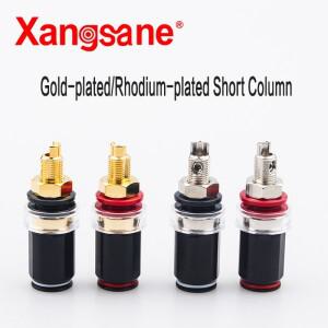 Hifi 순수 구리 배선 숏 극 금도금/로듐 도금 보드 바나나 플러그 소켓 블랙 쉘 혼