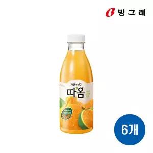 [(주) 빙그레]빙그레 따옴 천혜향 한라봉 청귤 730ml X 6입 (아이스박스포장)