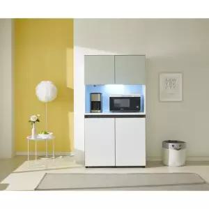 데코라인 비크 주방수납장 밥솥다이 렌지대 990 올리브그린 방문설치