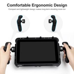 CaTeFo StarGrip 한 쌍의 미니 사이드 핸들 핸드그립, 1/4 나사 및 위치 핀 포함, DSLR 카메라 케이지, 스