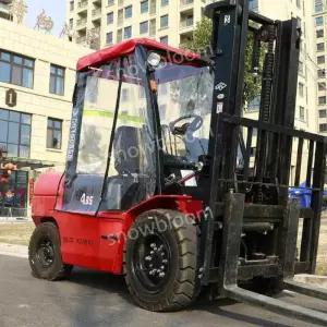 지게차 덮개 천막 투명 보온 단열 캐노피 가림막