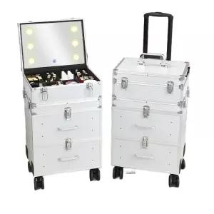 LED 메이크업 캐리어 미용 실버 풀스크린 대형