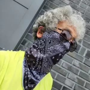 쿨링 원단 바라클라바 스카프 넥워머 블랙