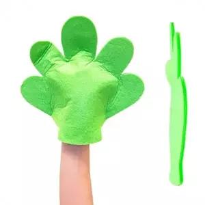 응원 펠트 손바닥장갑 소형20cm 그린 체육대회 운동회